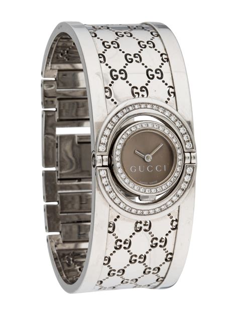 gucci lady's watches|Gucci ladies watch with diamonds.